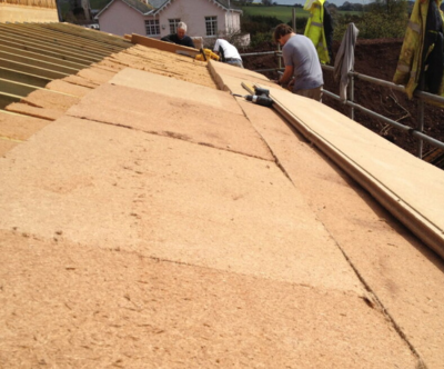 Roof insultation course